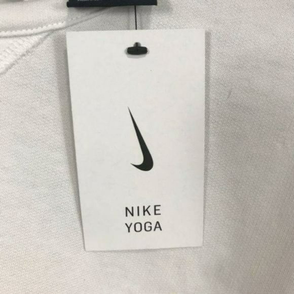 Nike White Active Training Yoga Top XS Oversized, New - Picture 6 of 7